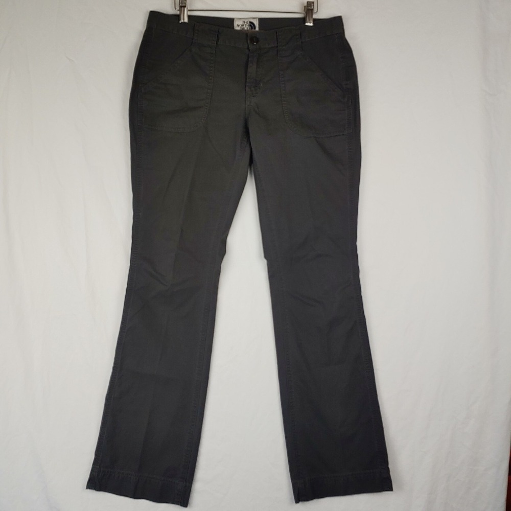 The North Face Pants Womens 10 Gray Low Rise Bootcut Casual Hike Outdoors 33x32